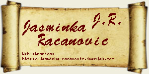 Jasminka Račanović vizit kartica